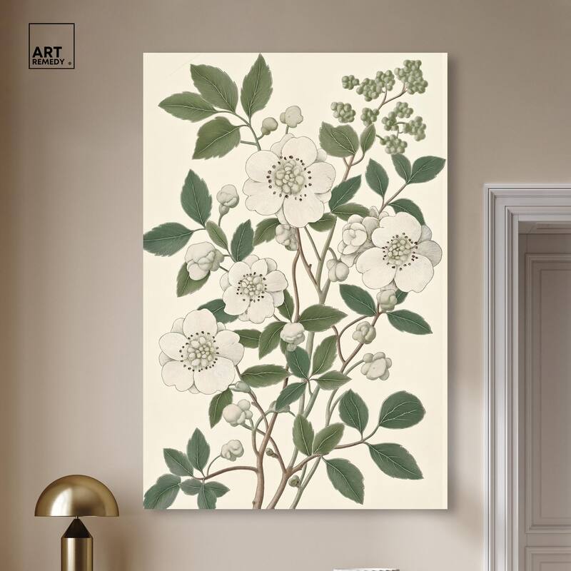 White Cherokee III Canvas by Art Remedy, Gallery Wrapped