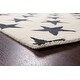 preview thumbnail 5 of 5, Wool/ Silk Modern Trellis Oriental Geometric Area Rug Hand-Tufted - 4'0" x 6'0"