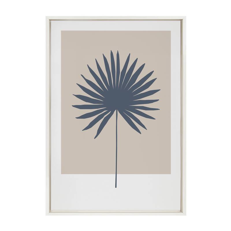Kate and Laurel Tan and Blue Colorblock Canvas by Creative Bunch Studio