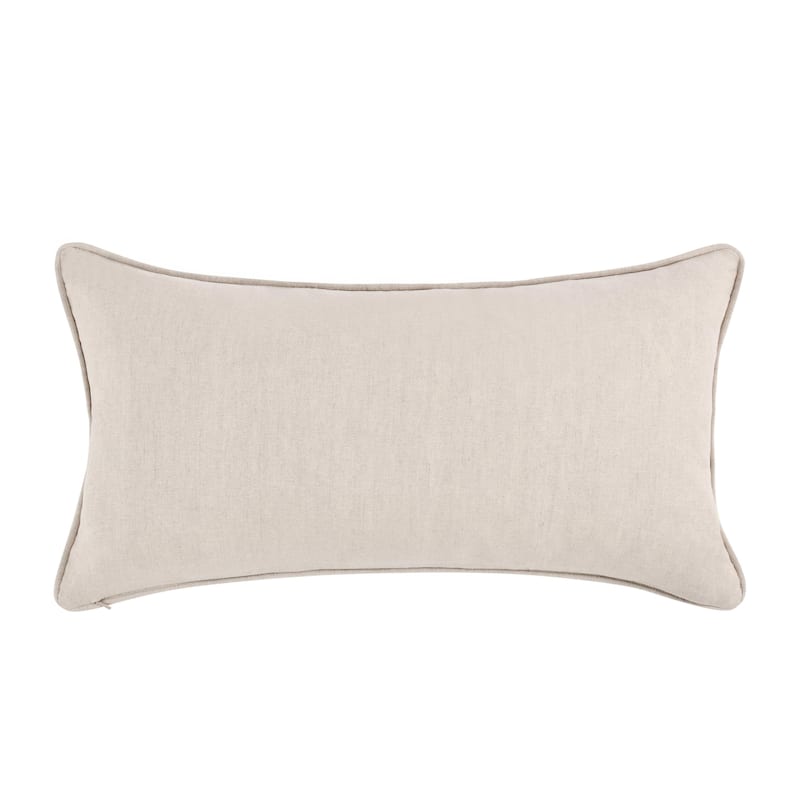 Villa by Classic Home Siena 14"x26"Cotton Linen Blend Throw Pillow