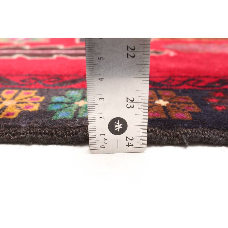 ECARPETGALLERY Hand-knotted Teimani Red Wool Rug - 2'11 x 4'9