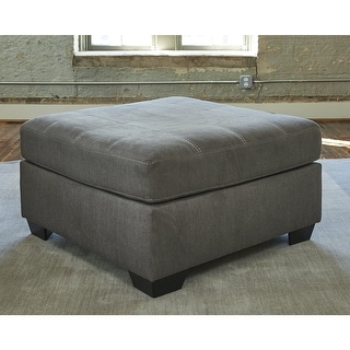 Signature Design by Ashley Pitkin Gray Oversized Accent Ottoman - Bed ...