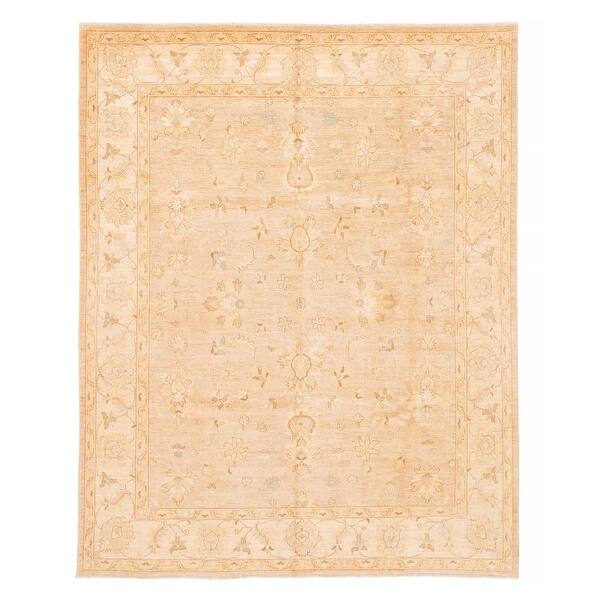 ECARPETGALLERY Hand-knotted Chobi Beige Wool Rug - 8'3 x 9'9 - Bed Bath ...