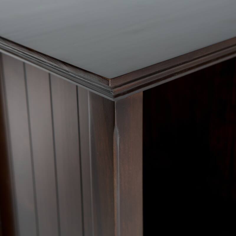 WYNDENHALL Normandy SOLID WOOD 57 inch Transitional 8 Cube Storage Sofa Table - 57"w x 15.75"d x 33"h