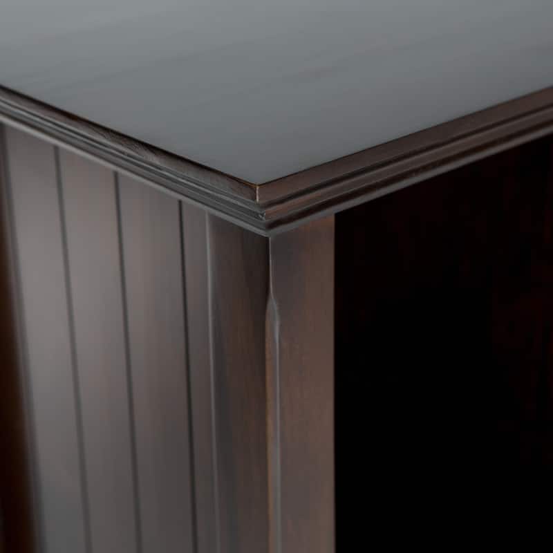 WYNDENHALL Normandy SOLID WOOD 48 inch x 57 inch Transitional 12 Cube Storage - 57"w x 15.75"d x 48"h