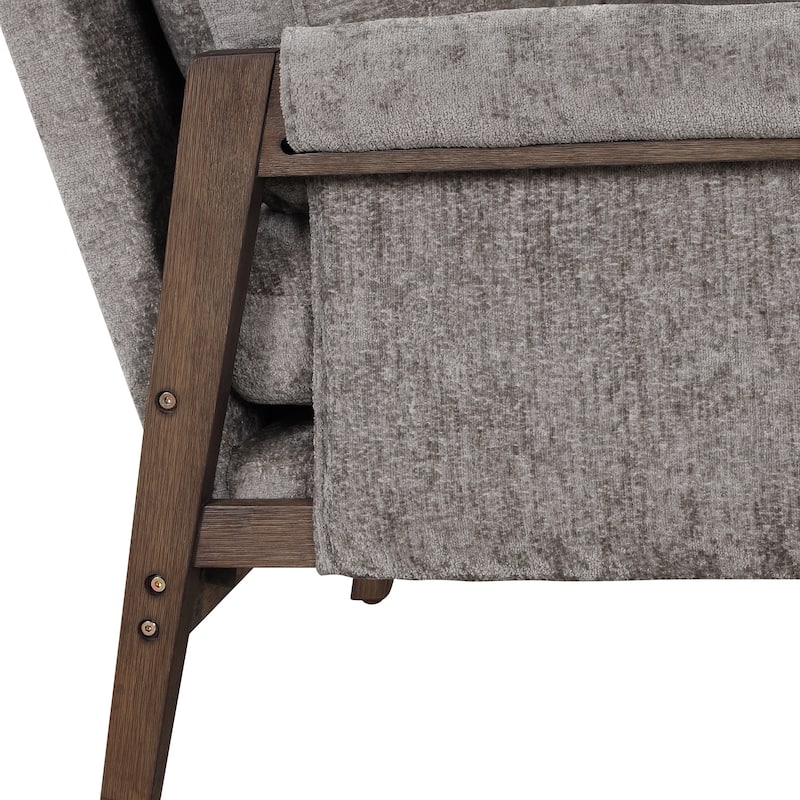 Mid-Century Velvet Accent Chair with Thick Seat Cushion for Living Room,Bedroom,Studio