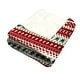 preview thumbnail 9 of 15, Christmas Striped Flannel Fleece Throw Blanket — Soft Holiday Blanket