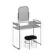 Silver Orchid Pontoppidan 2-piece Vanity Table and Stool Set - Thumbnail 6
