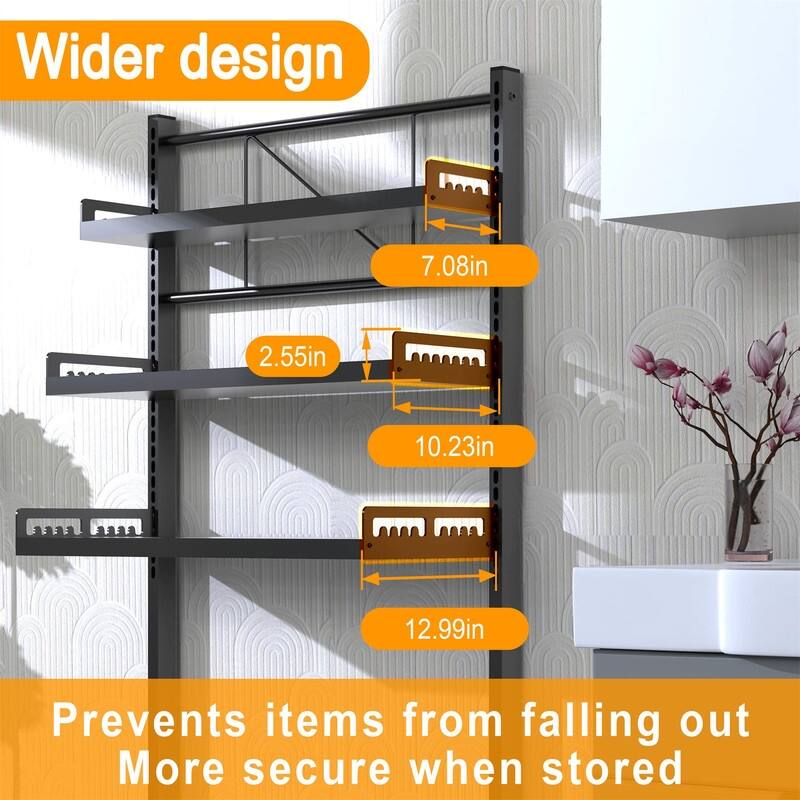 Laundry Room Shelf Space Saving Organizer - 27.5"D x 16.5"W x 62.9"H
