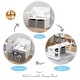 preview thumbnail 5 of 7, UTEX Kids Table and Chair Set, 3-in-1 Convertible Activity Kids Table Set, White