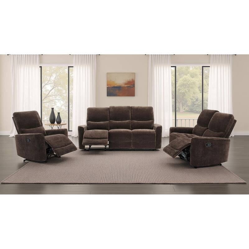 Navarro Upholstered Reclining Sofa Set