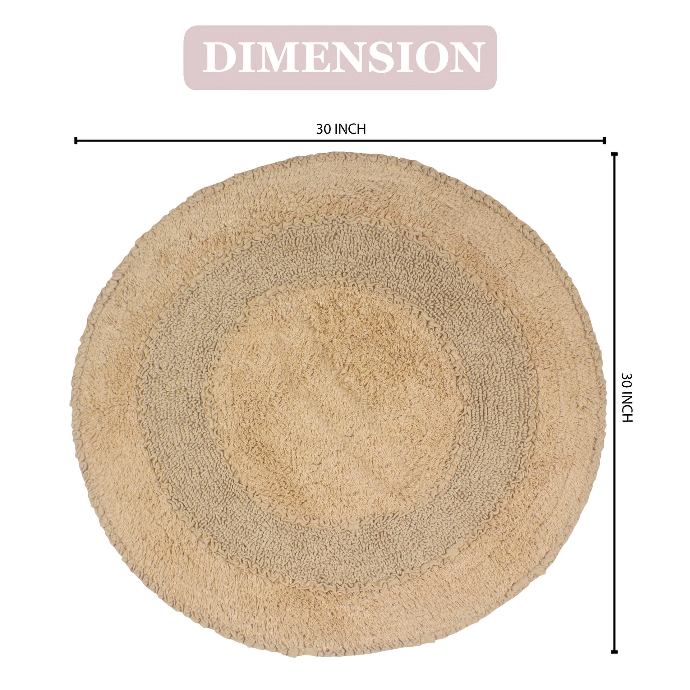 Soft Cotton Radiant Collection Bathroom Rug Absorbs Water Fast-image