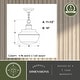 preview thumbnail 6 of 8, Collins 1 Light Black Farmhouse Outdoor Pendant Clear Schoolhouse Glass - 10-in. W x 11.5-in. H x 10-in. D