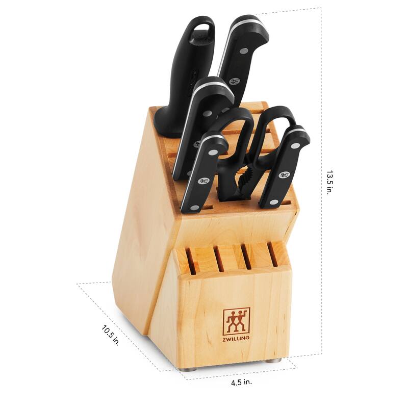 ZWILLING Gourmet 7-pc Knife Block Set - Black
