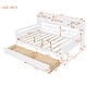 preview thumbnail 30 of 34, Full Daybed with Drawers & Shelf - Elegant Multi-Functional Style