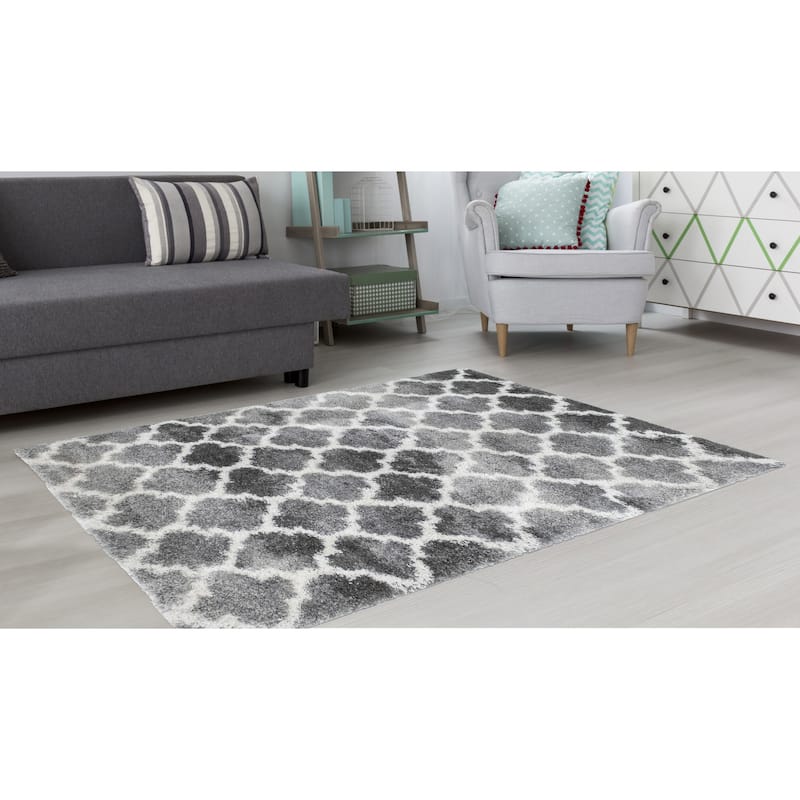 Noori Rug Lux Ava Trellis 2-Inch Shag Rug