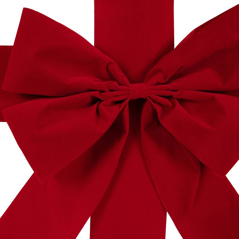 14' Classic Red Velvet Christmas Door Bow