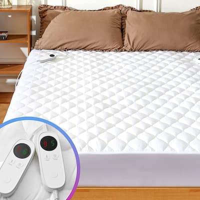 Temperature Regulating Quilted Electric Heated Mattress Pad