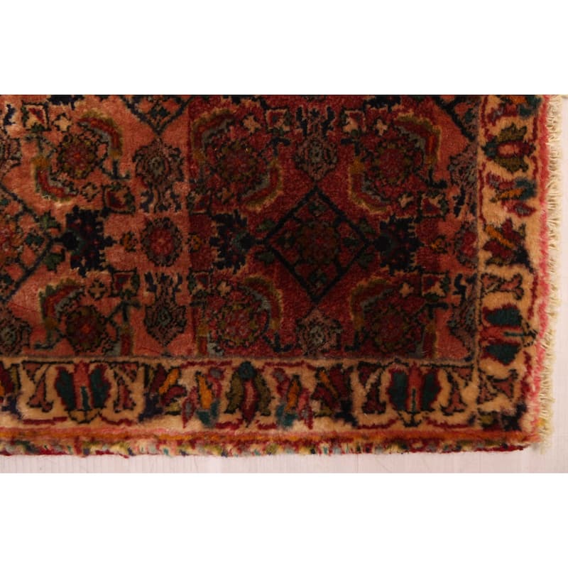 ECARPETGALLERY Hand-knotted Kayseri Vintage Red Wool Rug - 3'7 x 10'0