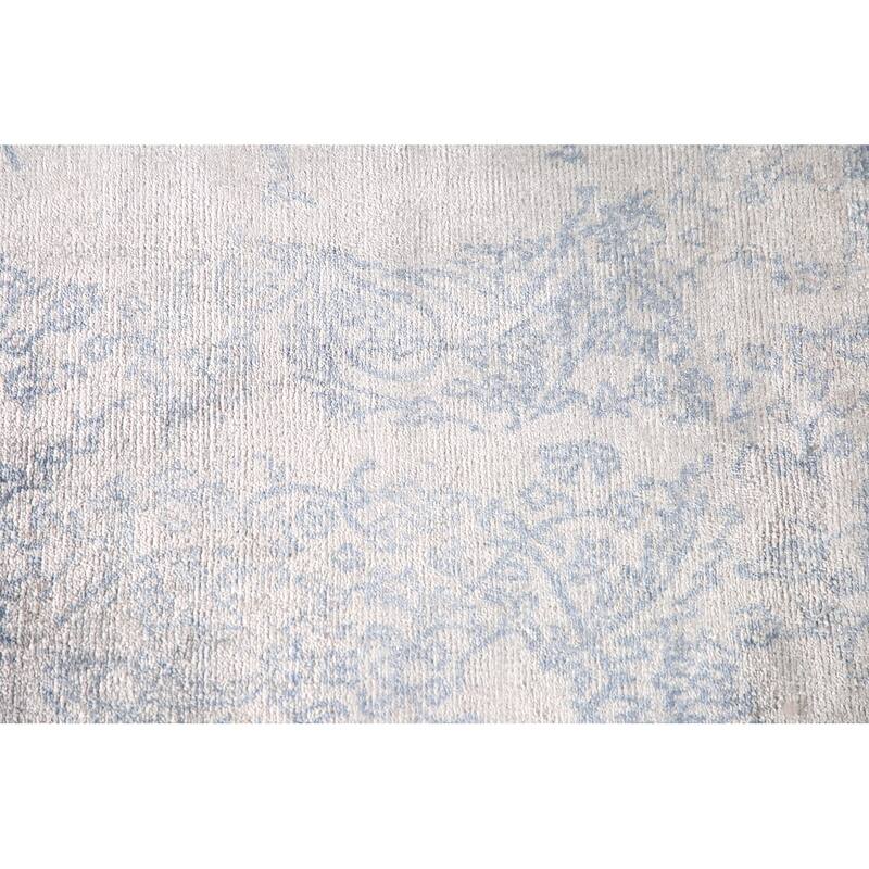 All-Over Abstract Modern Area Rug Handmade Wool Carpet - 6'6" x 9'10"
