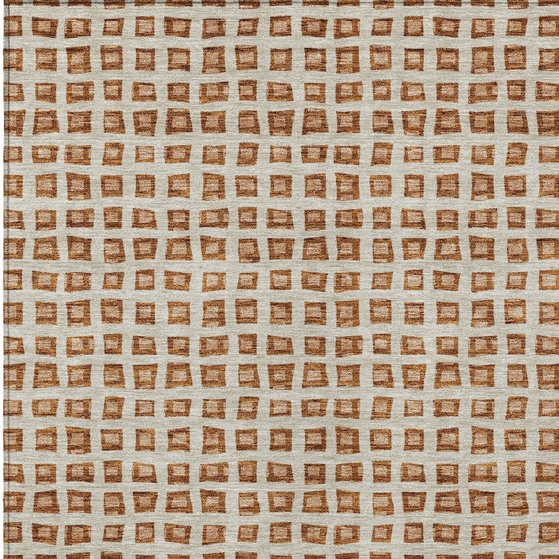 HomeRoots Geometric Transitional Rectangle Outdoor Rug