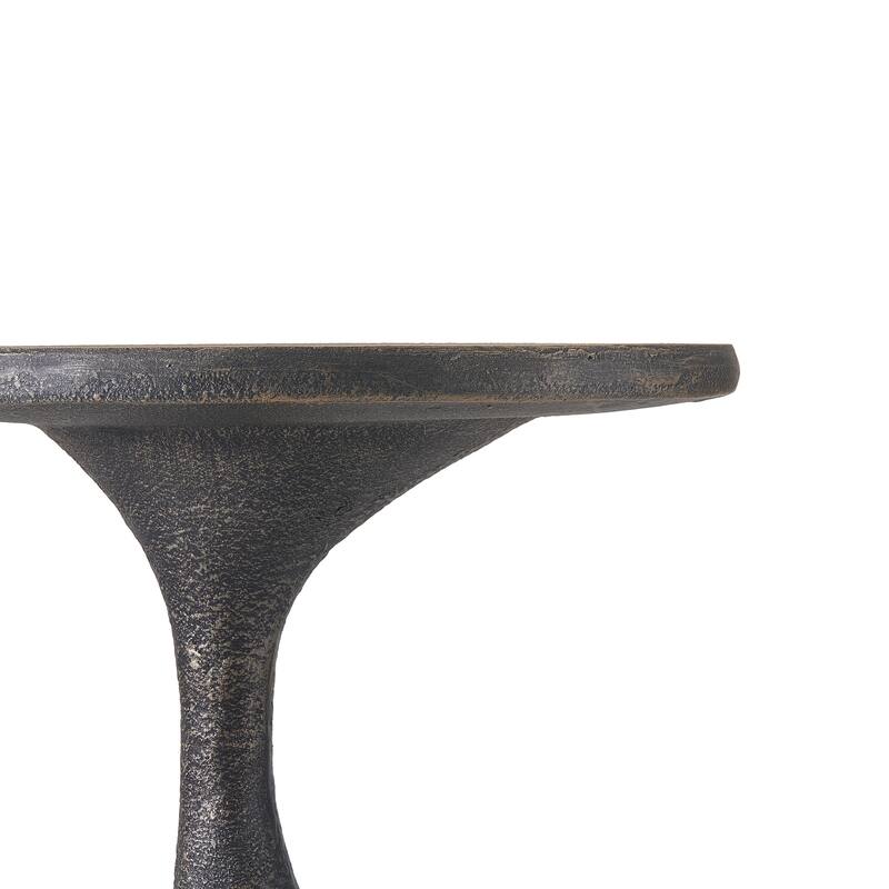 Christopher Knight Home - Modern Outdoor Side Table with Sculptural Base