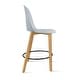 preview thumbnail 86 of 84, Set of 2 Designer Plastic Counter Stools Chair With Backs Side Armless Molded Kitchen Dining Bar Patio Indoor Outdoor Cafe