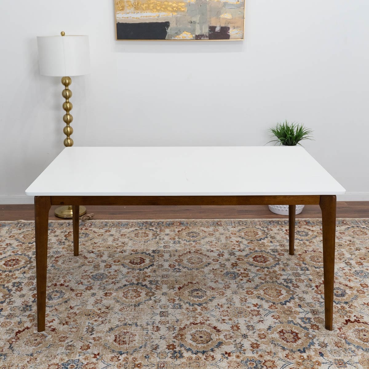 Savana Mid-Century Modern Solid Wood 59-inch Rectangular Dining Table