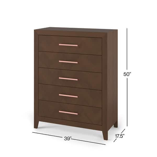 dimension image slide 1 of 2, Child Craft Kieran 5-Drawer Chest