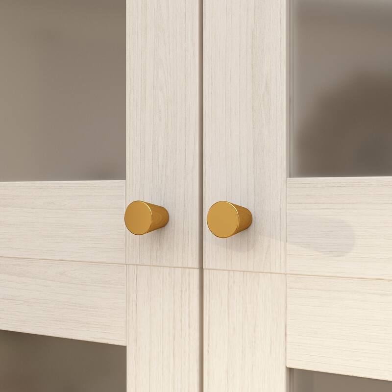 Modular Modern Glass Door Wardrobe:Storage Closet Solution Armoire