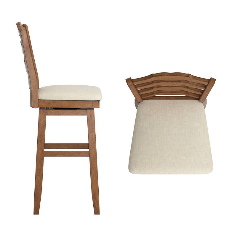 Ronda French Ladder Back Swivel Stool