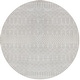 preview thumbnail 34 of 84, Nourison Astra Machine Washable Moroccan Area Rug 4' x Round - Grey - Round