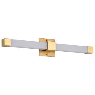 Brightwyn 24 Inch LED Vanity Brushed Brass Finish - Brushed Brass
