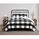 preview thumbnail 1 of 13, Cannon Cozy Buffalo Check Comforter Set Black - King - 3 Piece