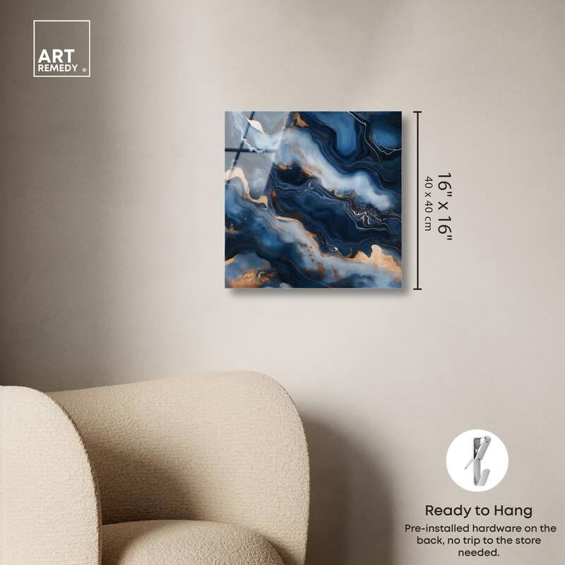 Deep Sea Geode IV Acrylic by Art Remedy, Ready to Hang