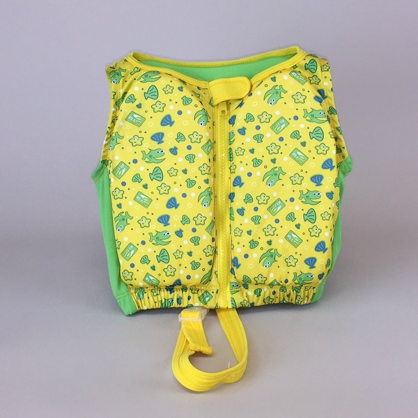 Kids Stuff Yellow and Green Fishes Swim Vest Small/Medium 20-33 lbs