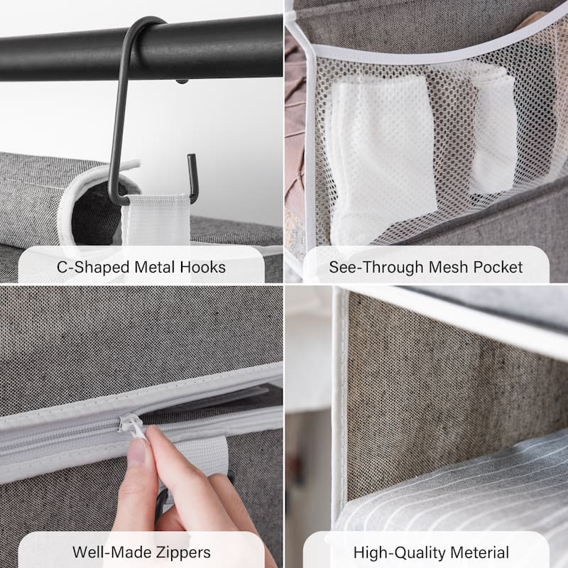 StorageWorks 6-Tier Detachable Hanging Closet Organizer