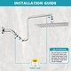 preview thumbnail 12 of 16, YASINU 12" Rain ShowerHead with Adjustable Extension Arm