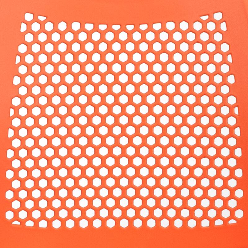 5 Pack 661 lb. Capacity Stack Chair with Air-Vent Back and Sled Base