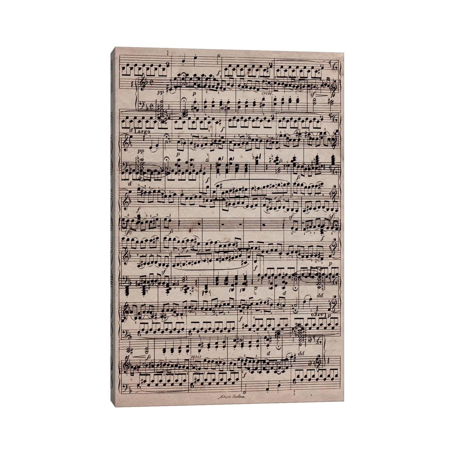 iCanvas "Modern Art - Sheet Music Ode to Joy" by 5by5collective Canvas Print