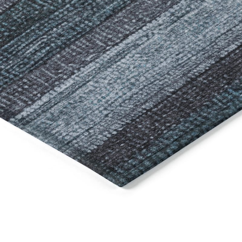 HomeRoots Striped Transitional Rectangle Outdoor Rug