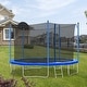 preview thumbnail 5 of 10, 12FT Outdoor Trampoline with Basketball Hoop and Safety Enclosure Net, Ladder, Trampolines for Kids for Backyard Park