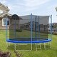preview thumbnail 11 of 26, Outdoor Trampoline with Basketball Hoop,Safety Enclosure Net 14FT