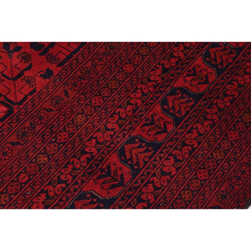 Southwestern Biljik Khal Mohammadi Elaina Red/Black Rug - 8'4'' x 11'1''