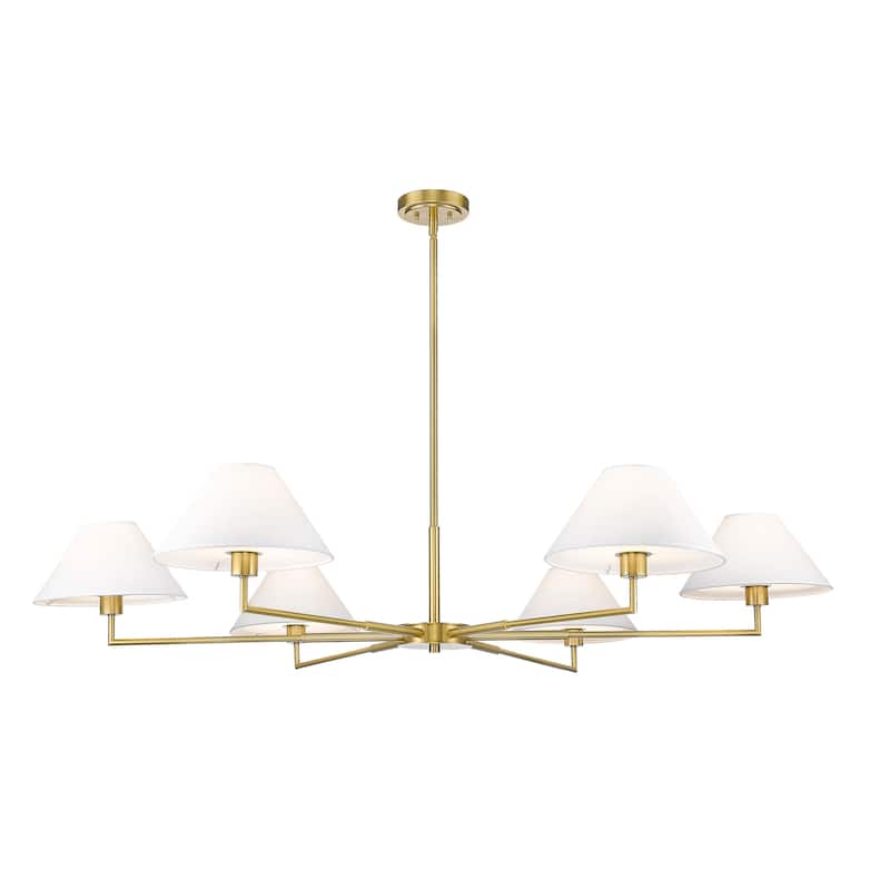 Z-Lite 744-63R Leila 6 Light 63" Wide Chandelier
