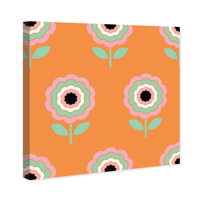 Wynwood Studio Canvas Floral and Botanical Pop Garden II Orange and
