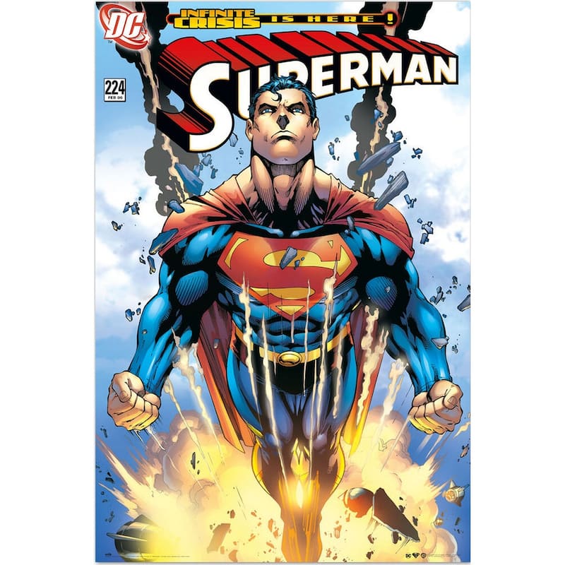 Superman - Infinite Crisis Comic Book Cover Art Poster - 24 x 36 Inch