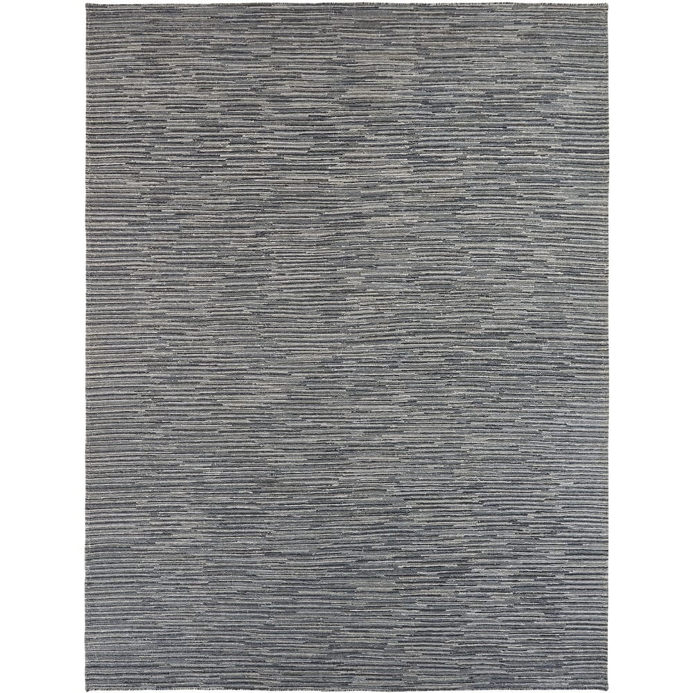 Modern Grey Flatweave Weave 100% Viscose Area Rug