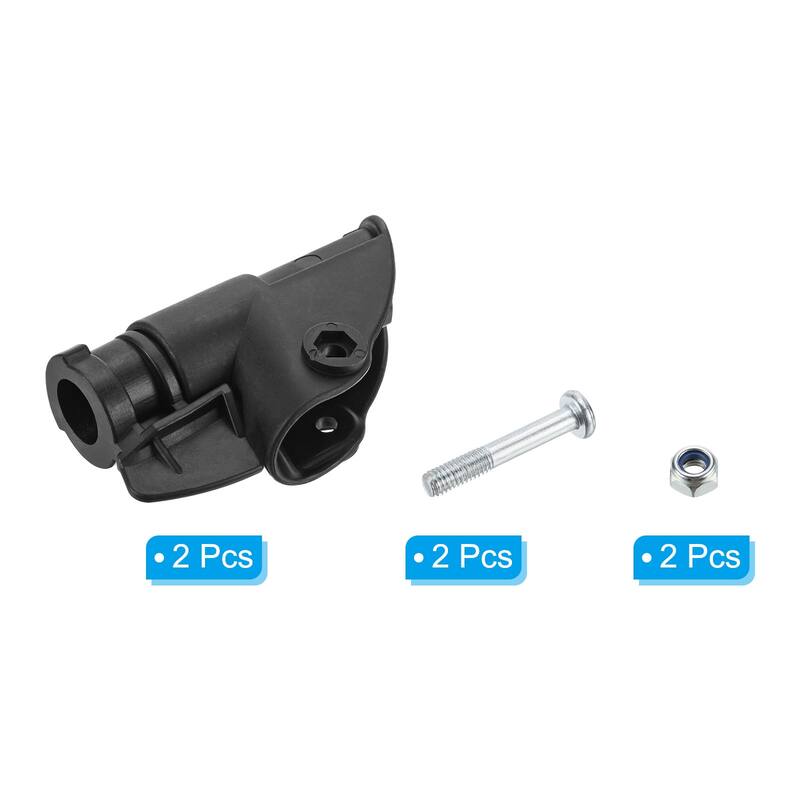 Lounge Chair Seat Latch Hinge, Fixed Catch Lock and Release, Black