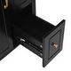 preview thumbnail 54 of 53, GDFStudio - Cielo 24" Bathroom Vanity with Ceramic Sink, 2 Soft Close Drawers, Door & Storage Racks